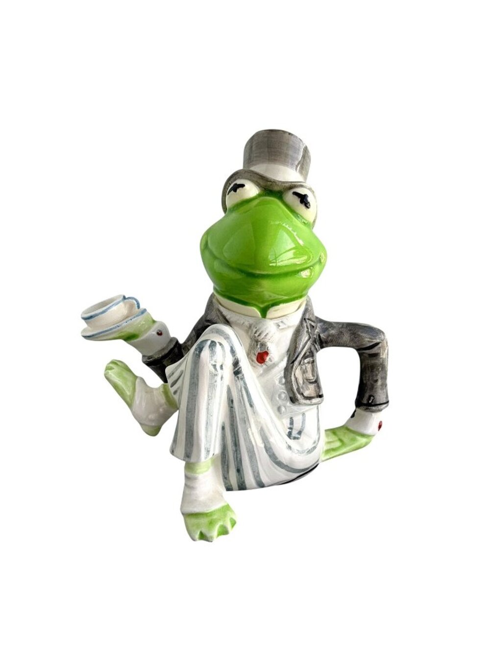 Vintage Sigma The Tastesetter Henson Kermit The Frog Teapot / Creamer Ceramic
